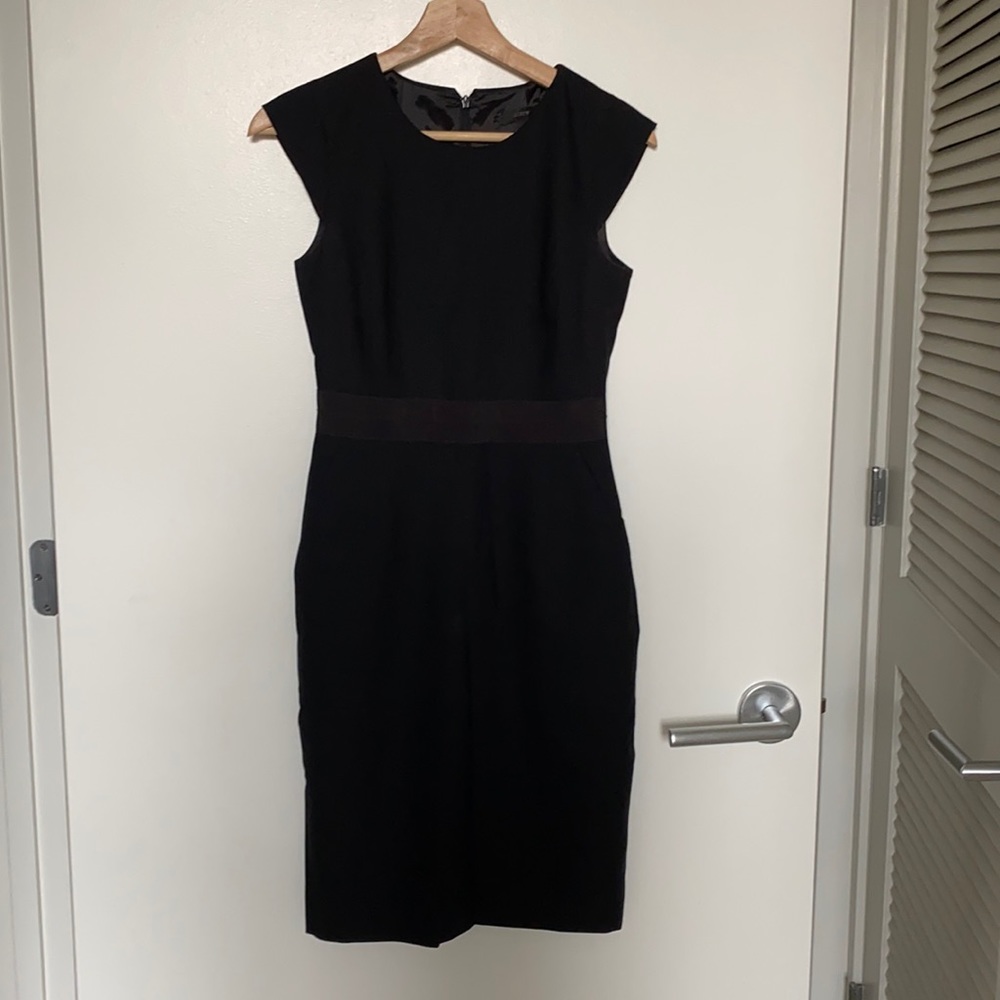 J. Crew Cap-Sleeve Dress in Italian Wool